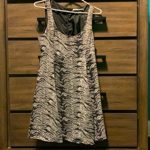 Kimchi Blue Grey/Black Patterned Dress